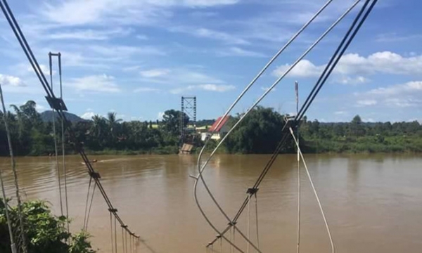 Vụ sập cầu treo Tà Lài: Sẽ làm cầu bê tông thay thế